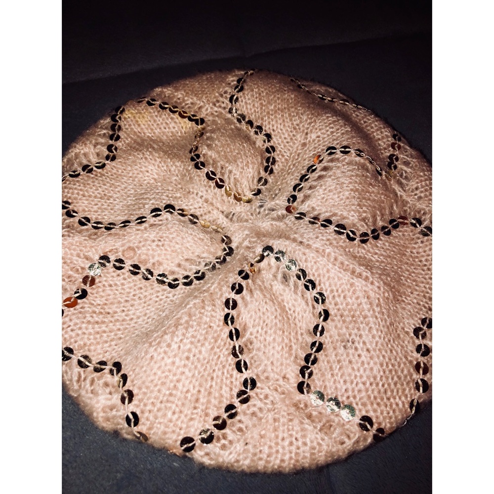 Pink & Gold Sequin Hat ✨